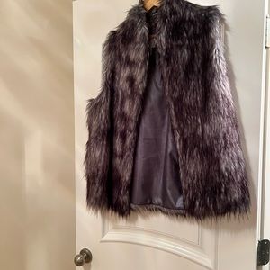 Furry vest by BCBG